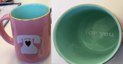 Recalled DAVIDsTEA For You Valentine’s Day stackable mug